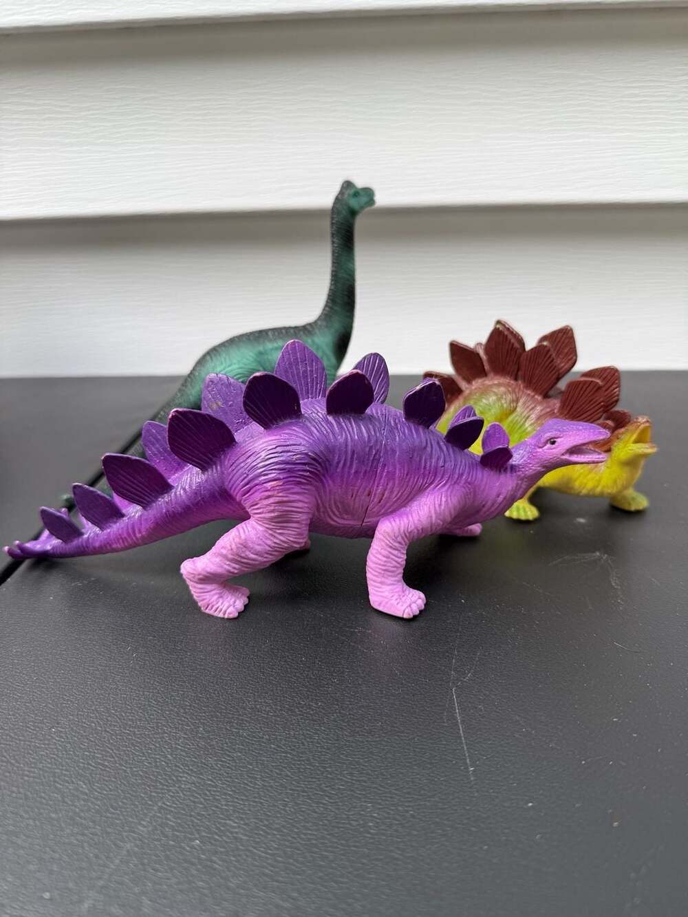 Vintage Plastic Dinosaur Toy Figures Set of 3